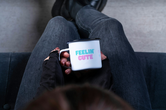 Feeling Cute - Enamel Mug | 325ML